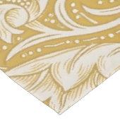Morris Bachelor's Button Blume & Golden Stems Tischdecke (Schrägansicht)