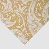 Morris Bachelor's Button Flower & Golden Stems Seidenpapier (Detail)