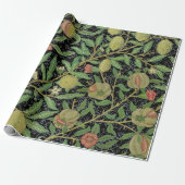 Morris Black Background Antique Pomegrana Muster Geschenkpapier (Ungerollt)