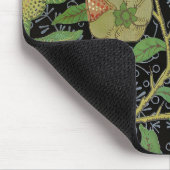 Morris Black Background Antique Pomegrana Muster Mousepad (Ecke)