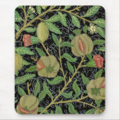 Morris Black Background Antique Pomegrana Muster Mousepad (Vorne)