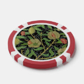 Morris Black Background Antique Pomegrana Muster Pokerchips (Einzeln)