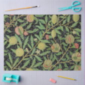 Morris Black Background Antique Pomegrana Muster Seidenpapier (Basteln)