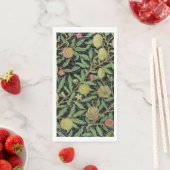 Morris Black Background Antique Pomegrana Muster Serviette (Beispiel)