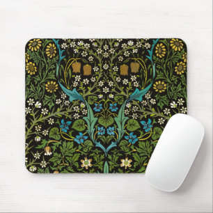 Morris Black Hintergrund Vintage Blackthorn Muster Mousepad