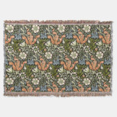 Morris BlackBackground 1896 Compton Floral Pattern Decke (Vorderseite)