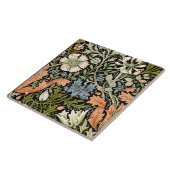 Morris BlackBackground 1896 Compton Floral Pattern Fliese (Seite)
