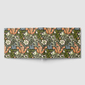 Morris BlackBackground 1896 Compton Floral Pattern Gästebuch (Voll)