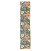 Morris BlackBackground 1896 Compton Floral Pattern Kurzer Tischläufer (Vorderseite)
