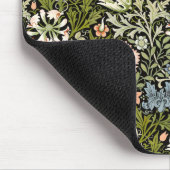 Morris BlackBackground 1896 Compton Floral Pattern Mousepad (Ecke)