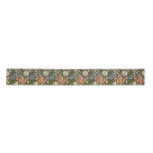 Morris BlackBackground 1896 Compton Floral Pattern Satinband (Vorderseite)