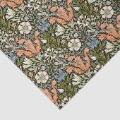 Morris BlackBackground 1896 Compton Floral Pattern Seidenpapier (Ausschnitt)