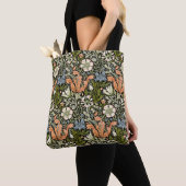 Morris BlackBackground 1896 Compton Floral Pattern Tasche (Von Nahem)