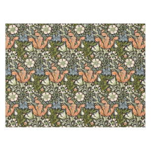 Morris BlackBackground 1896 Compton Floral Pattern Tischdecke