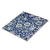 Morris - Blaue Malve Fliese (Seite)