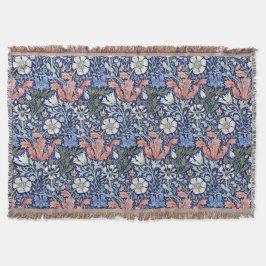 Morris Blue Background 1896 Compton Floral Pattern Decke