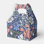 Morris Blue Background 1896 Compton Floral Pattern Geschenkschachtel (Rückseite)
