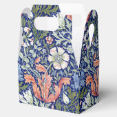 Morris Blue Background 1896 Compton Floral Pattern Geschenkschachtel (Geöffnet)