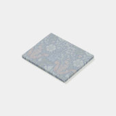 Morris Blue Background 1896 Compton Floral Pattern Post-it Klebezettel (angewinkelt)