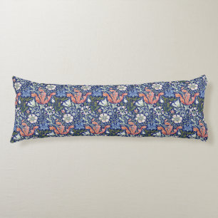 Morris Blue Background 1896 Compton Floral Pattern Seitenschläferkissen