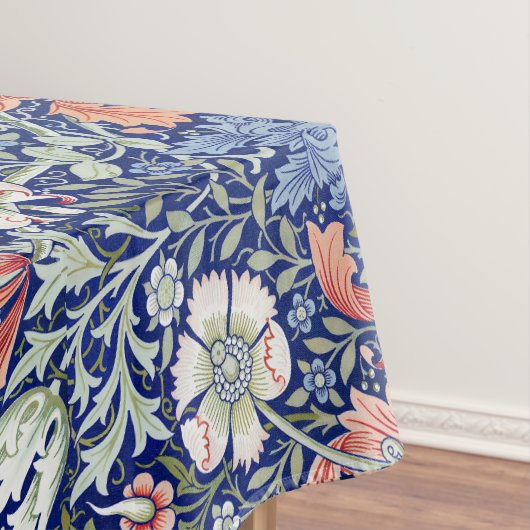 Morris Blue Background 1896 Compton Floral Pattern Tischdecke (Beispiel)