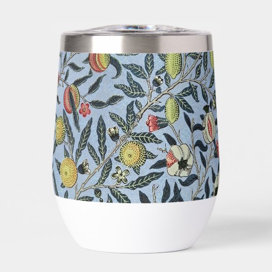 Morris Blue Background Antique Pomegrana Muster (Vorderseite)