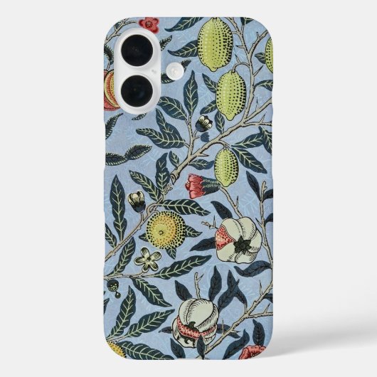 Morris Blue Background Antique Pomegrana Muster Case-Mate iPhone Hülle (Rückseite)
