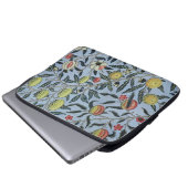 Morris Blue Background Antique Pomegrana Muster Laptopschutzhülle (Vorne Knopf)