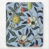 Morris Blue Background Antique Pomegrana Muster Mousepad (Vorne)