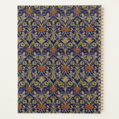 Morris Blue Background Rose & Lily Blume Muster Planer (Rückseite)