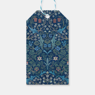 Morris Blue Background Vintag Blackthorn Muster Geschenkanhänger