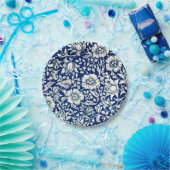 Morris - Blue Mallow, berühmtes Muster, Pappteller (Party)