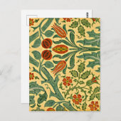 Morris - Blume Herbst Postkarte (Vorne/Hinten)