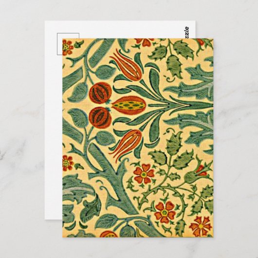 Morris - Blume Herbst Postkarte (Vorne/Hinten)