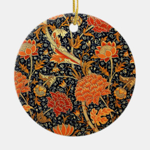 Morris - Buntstift, farbenfrohes Blumenmuster Keramik Ornament
