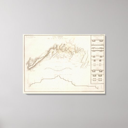 Morris Canal Leinwanddruck (Vorderseite)