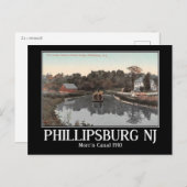 Morris Canal, Phillipsburg, New Jersey Vintag Postkarte (Vorne/Hinten)