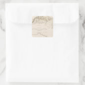 Morris Canal Quadratischer Aufkleber (Tasche)