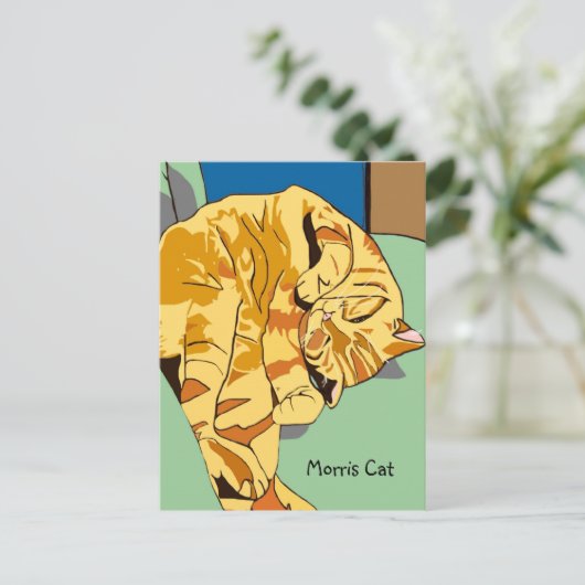 Morris Cat Postcard Postkarte (Stehend Vorderseite)
