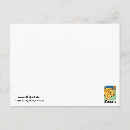 Morris Cat Postcard Postkarte (Rückseite)