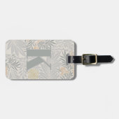 Morris Coral & Sage Larkspur Muster Gepäckanhänger (Vorderseite horizontal)