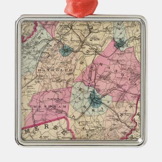 Morris County, NJ Ornament Aus Metall (Vorne)