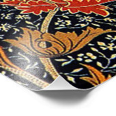 Morris - Cray, buntes Blumenmuster Fotodruck (Ecke)