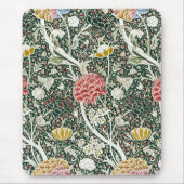 Morris Cray Vintag Blossom Blumendesign Green Mousepad (Vorne)