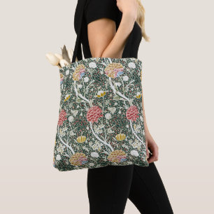 Morris Cray Vintage Blossom Florales Design Grün Tasche