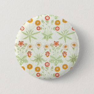 Morris Daisy, klassisches Viktorianisches Blumenmu Button