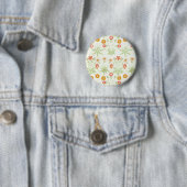 Morris Daisy, klassisches Viktorianisches Blumenmu Button (Beispiel)