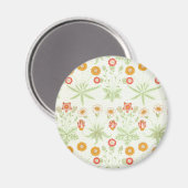 Morris Daisy, klassisches Viktorianisches Blumenmu Magnet (Vorderseite/Rückseite)