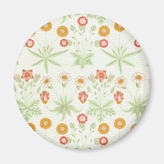 Morris Daisy, klassisches Viktorianisches Blumenmu Magnet (Vorne)