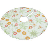 Morris Daisy, Klassisches viktorianisches Blumenmu Polyester Weihnachtsbaumdecke (Schrägansicht)